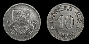 REPUBLICA DE WEIMAR, NOTGELD / SIEGEN 1919-1933d.C., 10 Pfennig