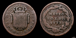 DUCADO DE MILAN, MARIA TERESA de Austria 1740-1780d.C., AE 1/2 Soldo