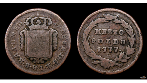 DUCADO DE MILAN, MARIA TERESA de Austria 1740-1780d.C., AE 1/2 Soldo