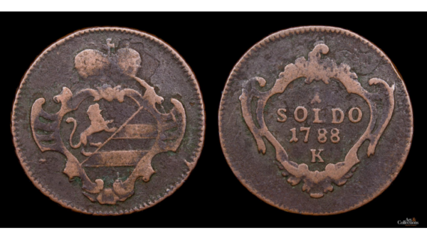 GORIZIA, GIUSEPPE II 1780-1790d.C., AE 1 Soldo