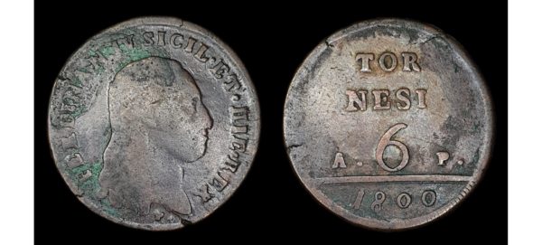NAPOLES, FERNANDO IV, CU 6 Tornesi