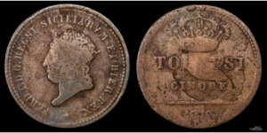 NAPOLES, 2 SICILIAS, FERNANDO I, CU 5 Tornesi