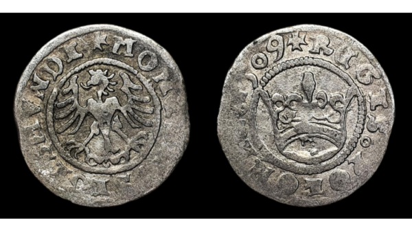 POLONIA, SIGISMUNDO I “el viejo” 1506-1548d.C., AR ½ Groschen