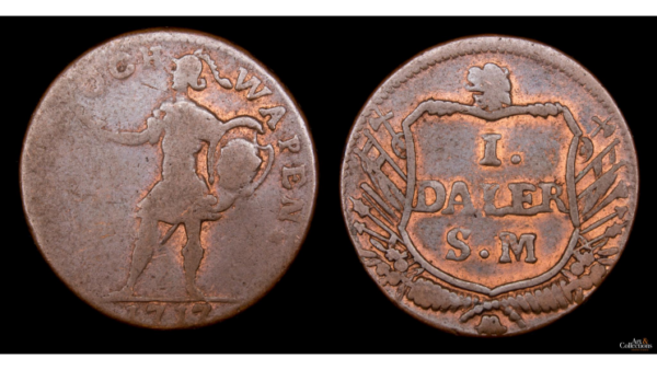 SUECIA, CARL XII 1697-1718d.C., AE, 1 Daler