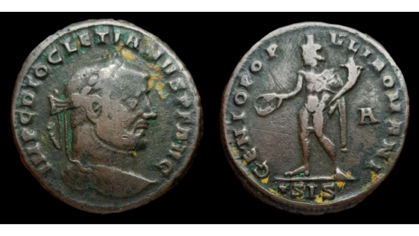 DIOCLECIANO 284-305d.C., VE Follis, Siscia