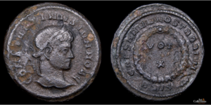 CONSTANTINO II, César 316-337d.C., VE Centenional, Siscia