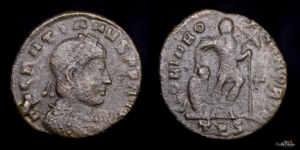 GRACIANO 367-383d.C., AE Centenional, Tesalónica
