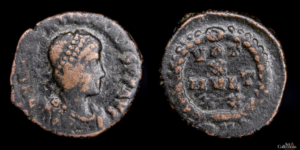 VALENTINIANO II 375-392d.C., AE 1/2 Centenional