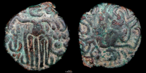 CHOLA 985-1014d.C., AE Kahavanu