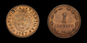 SERIE COBRES, Cu 1 Centavo 1947 