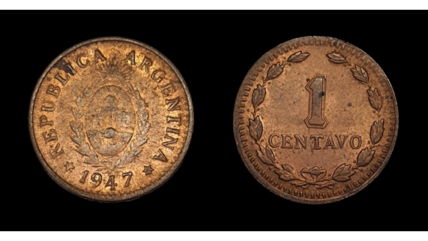 SERIE COBRES, Cu 1 Centavo 1947 
