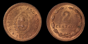 SERIE COBRES, Cu 2 Centavos 1949