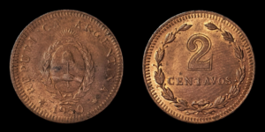 SERIE COBRES, Cu 2 Centavos 1950