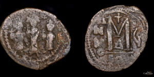 HERACLIO 610-641d.C., AE Follis, Constantinopla