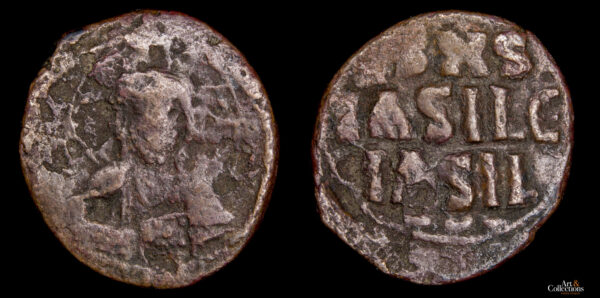 Series anónimas CLASE D 1042-1055d.C., AE Follis, Constantinopla