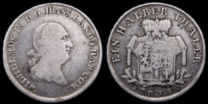 HESSEN-KASSEL, AR 1/2 Thaler