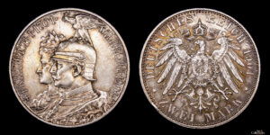 REINO DE PRUSIA, GUILLERMO II 1888-1918d.C., AR 2 Marks, Berlín