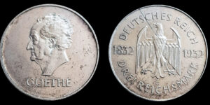 REPUBLICA DE WEIMAR, AR 3 Reichsmarks, Munich 