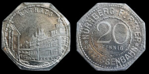 REPUBLICA DE WEIMAR, STRASSENBAHN, 20 Pfenning