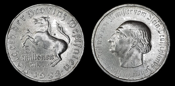 REPUBLICA DE WEIMAR, NOTGELD, 50 Millionen Mark
