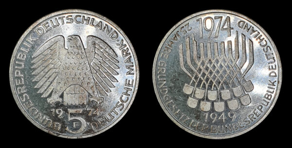 ALEMANIA FEDERAL, AR 5 Deutsche Mark