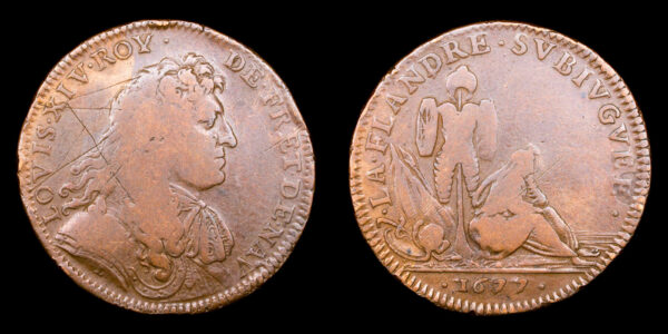 LUIS XIV 1643-1715d.C., AE Jeton