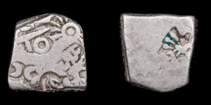 IMPERIO MAURYANO 270-175a.C., AR Karshapana, Pataliputra