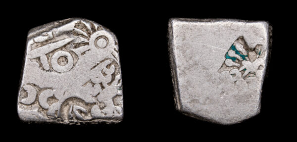 IMPERIO MAURYANO 270-175a.C., AR Karshapana, Pataliputra