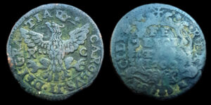 REINO DE SICILIA, CARLOS II de España 1674-1700d.C., AE 1 GRANA