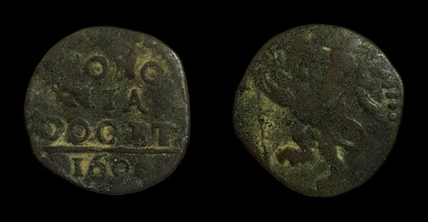 ALEJANDRO VIII 1689-1691d.C., BOLOGNA, AE QUATTRINO
