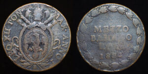 LEO XII 1823-1829d.C., SAN SEVERINO, AE 1/2 Baiocchi