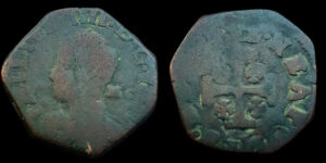 NAPOLES, FELIPE IV de España, AE 2 Tornesi