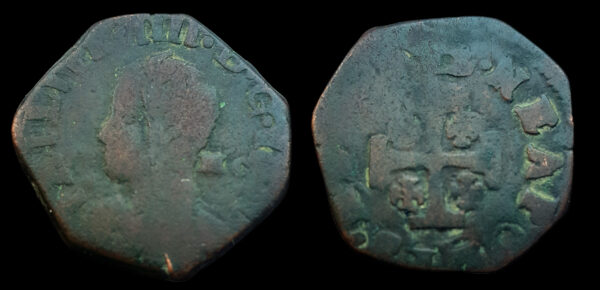 NAPOLES, FELIPE IV de España, AE 2 Tornesi