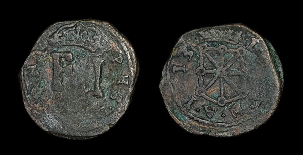 REINO DE NAVARRA, FELIPE III, AE 4 Cornados