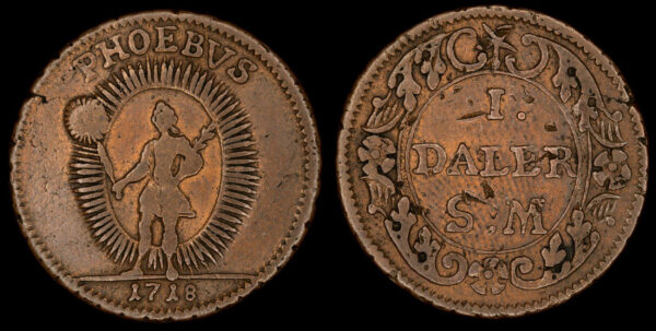 SUECIA, CARL XII 1697-1718d.C., AE 1 Daler