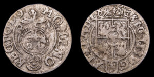 POLONIA Y SUECIA, SIGISMUNDO III 1587-1632d.C., AR 3 Polker, Bydgoszcz