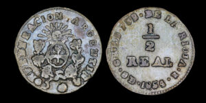 LA RIOJA, AR 1/2 Real 1854