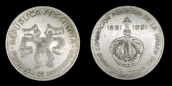 CATAMARCA, AR Medalla monetaria 1 Corona 1991