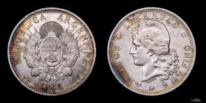 SERIE PATACON, AR 50 Centavos 1882