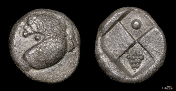 TRACIA, QUERSONESO - AR HEMIDRACMA, 400-350 a.C.