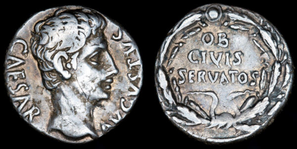 AUGUSTO 27a.C.-14d.C., AR Denario, Hispania