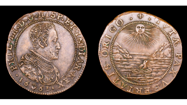 PAISES BAJOS ESPAÑOLES, FELIPE IV, AE Rekenpfenning, Amberes