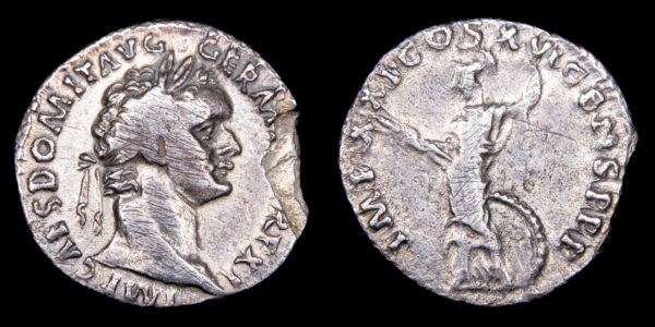 DOMICIANO 81-96d.C., AR Denario, Roma