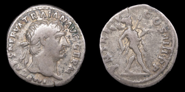 TRAJANO 98-117d.C., AR Denario, Roma