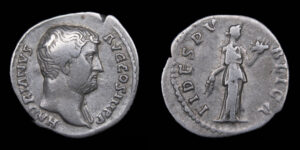 ADRIANO 117-138d.C. AR Denario, RIC#241