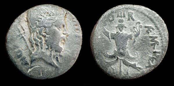 SEXTO POMPEYO 42-40a.C., AR DENARIO, Sicilia