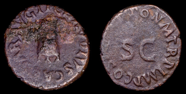 CLAUDIO 41-54d.C., AE Cuadrante, Roma