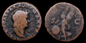 NERON 54-68d.C., AE AS, Lyon