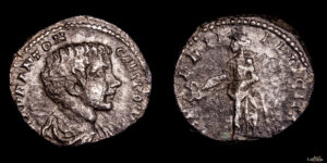 CARACALLA 196-198d.C. como Cesar, AR DENARIO, Roma