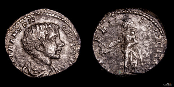 CARACALLA 196-198d.C. como Cesar, AR DENARIO, Roma